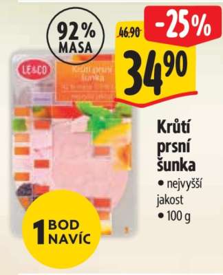 KRŮTÍ PRSNÍ ŠUNKA