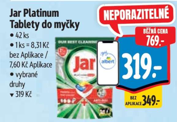 Jar Platinum tablety do myčky