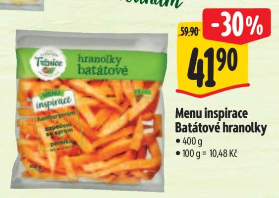 Menu inspirace Batátové hranolky