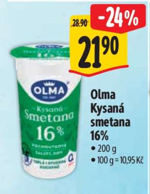 Olma Kysaná smetana 16%