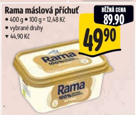 Rama máslová příchuť