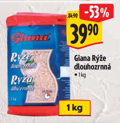 Giana Rýže dlouhozrnná