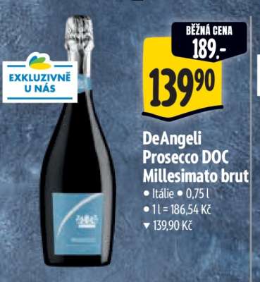 DeAngeli Prosecco DOC Millesimato brut