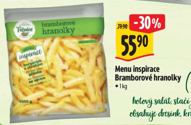 Menu inspirace Bramborové hranolky
