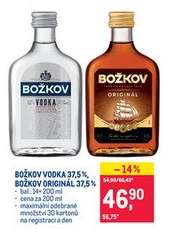 Božkov Vodka 37,5 %, Božkov Originál 37,5 %