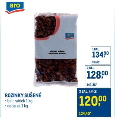ROZINKY SUŠENÉ