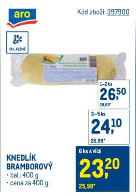 Knedlík bramborový
