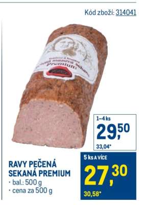 RAVY PEČENÁ SEKANÁ PREMIUM