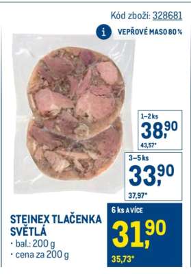 STEJNEK TLAČENKA SVĚTLÁ