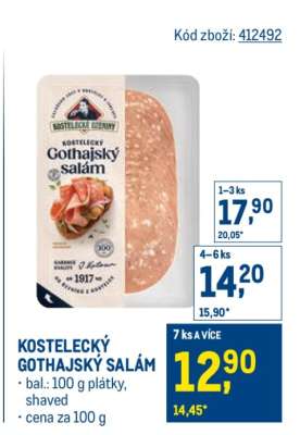 Kostelecký gothajský salám