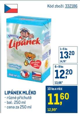 Lipánek mléko