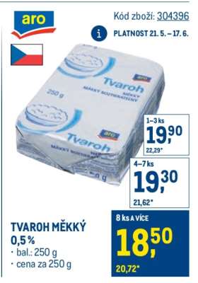 TVAROH MĚKKÝ 0,5%