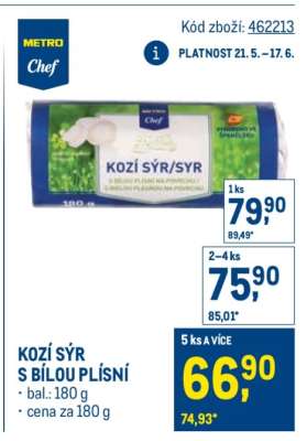 KOZÍ SÝR S BÍLOU PLÍSNÍ