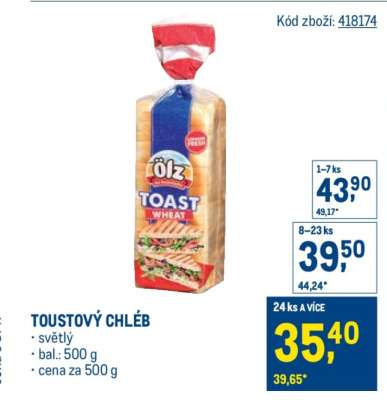 TOUSTOVÝ CHLÉB