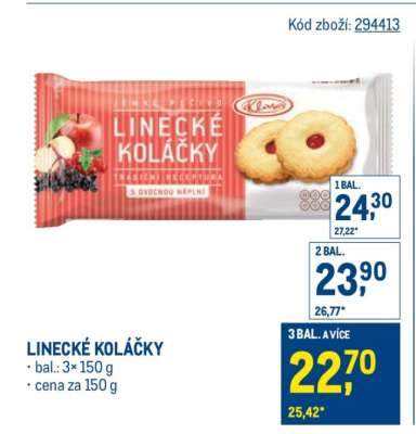 Linecké koláčky