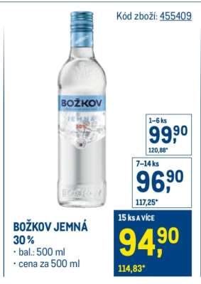 BOŽKOV JEMNÁ 30 %