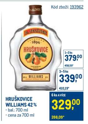 Hruškovice Williams 42