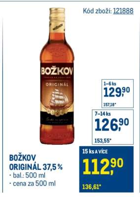 Božkov Originál 37,5 %