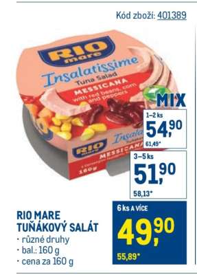 RIO MARE Tuňákový salát