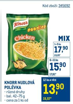 Knorr Nudlová polévka