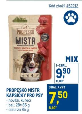 Propesko Mistr Kapsičky pro psy