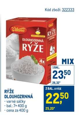 Rýže dlouhozrnná