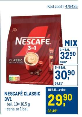 Nescafé Classic 3v1