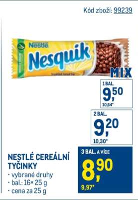 Nestlé Cereální tyčinky