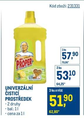 Univerzální čisticí prostředek