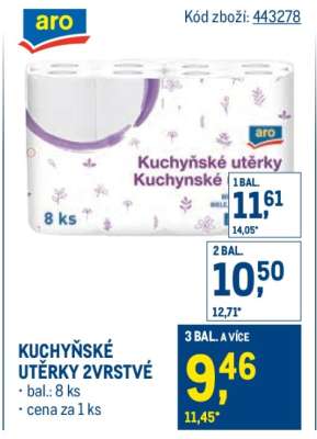 Kuchyňské utěrky 2vrstvé