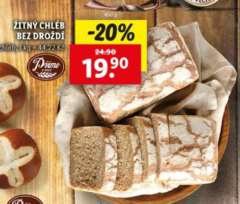 ŽITNÝ CHLÉB BEZ DROŽDÍ