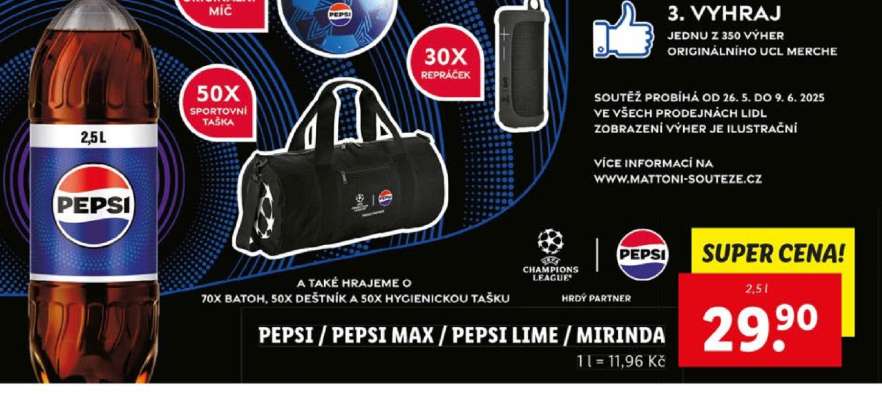 PEPSI / PEPSI MAX / PEPSI LIME / MIRINDA