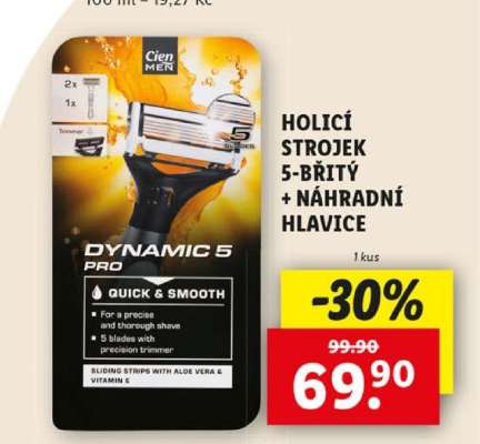 Holicí strojek 5-břitý + náhradní hlavice