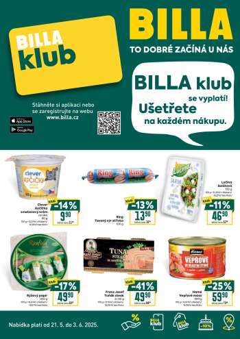 Leták BILLA - 21.5.2025 - 3.6.2025.