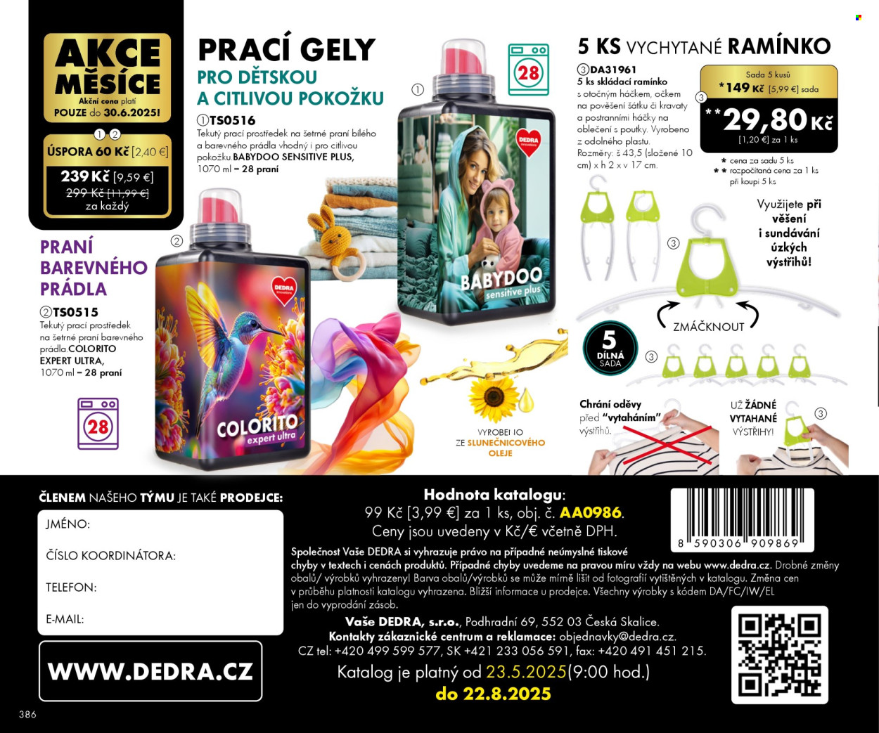 Leták Dedra - 23.5.2025 - 22.8.2025. Strana 86