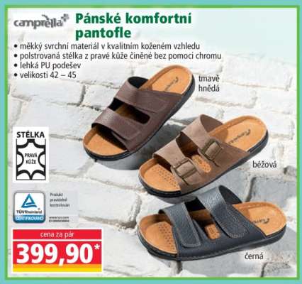 Pánské komfortní pantofle