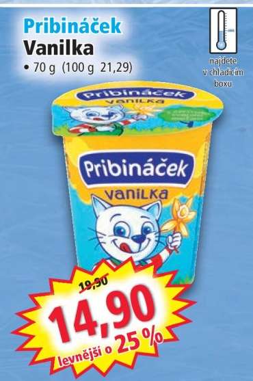 Pribináček vanilka