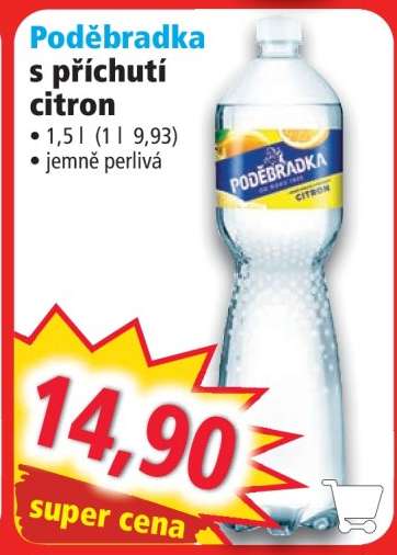 Poděbradka s příchutí citron