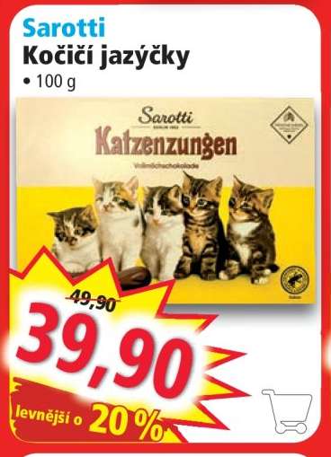 SAROTTI Kočičí jazýčky