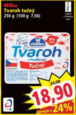 Milko tvaroh tučný