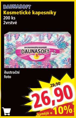 DAUNASOFT Kosmetické kapesníky