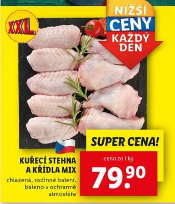 KUŘECÍ STEHNA A KŘÍDLA MIX