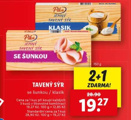 Pilos JEMNÝ TAVENÝ SÝR