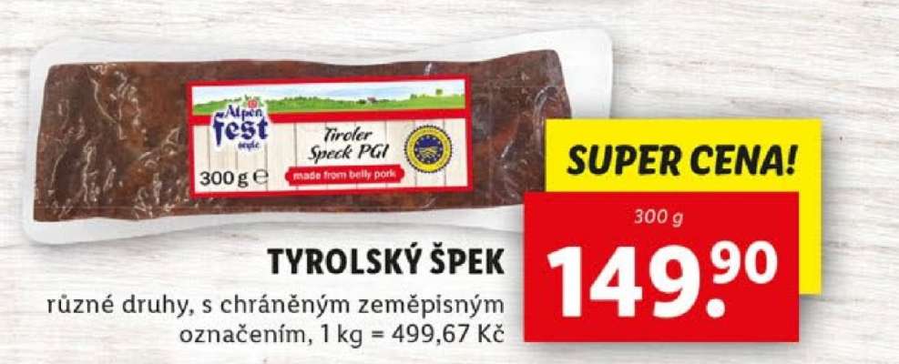 TYROLSKÝ ŠPEK