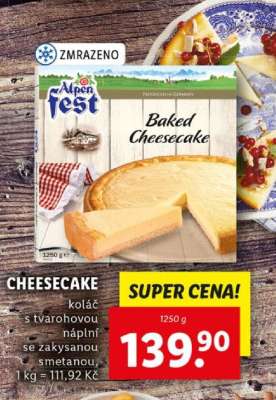 Alpen Fest Baked Cheesecake