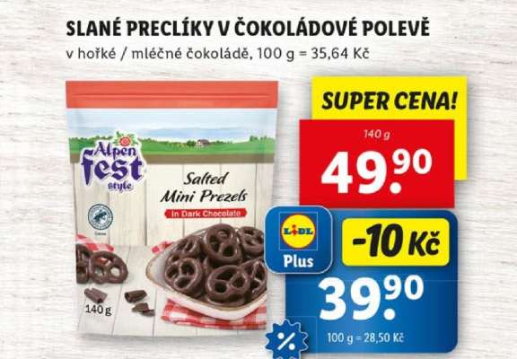Alpen Fest Salted Mini Pretzels in Dark Chocolate