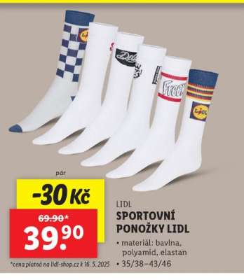 LIDL SPORTOVNÍ PONOŽKY LIDL