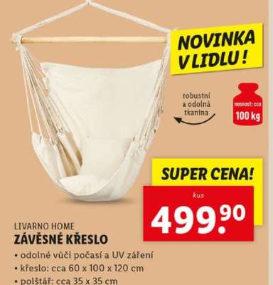 LIVARNO HOME ZÁVĚSNÉ KŘESLO