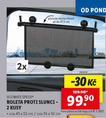 ULTIMATE SPEED® ROLETA PROTI SLUNCI – 2 KUSY