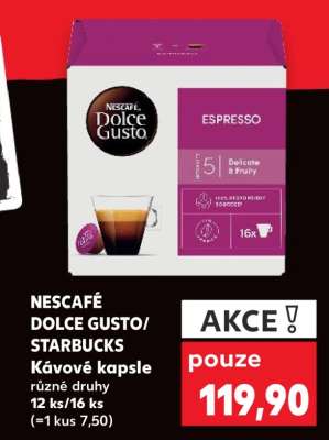 NESCAFÉ DOLCE GUSTO/STARBUCKS Kávové kapsle